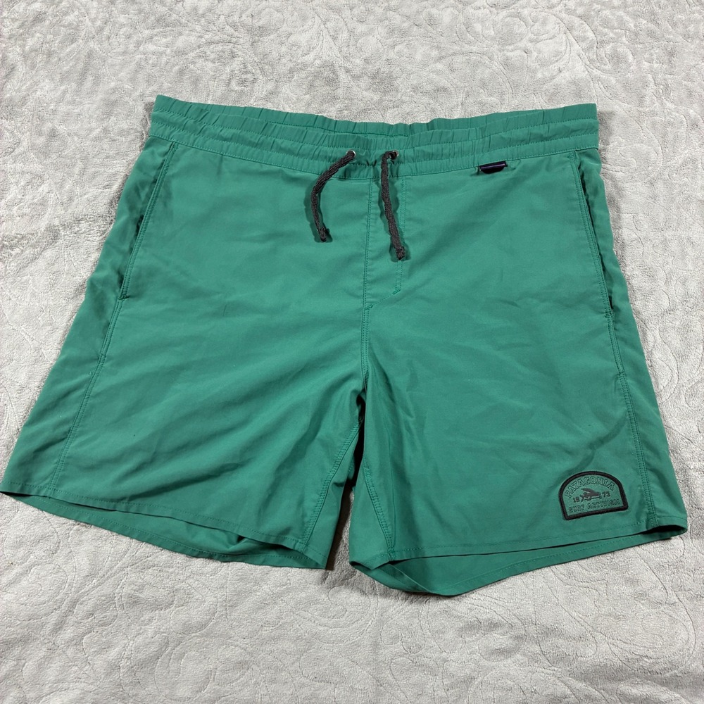 Patagonia Mens Hydropeak Volley Shorts Swim Trunks Size S Blue Surf Beach